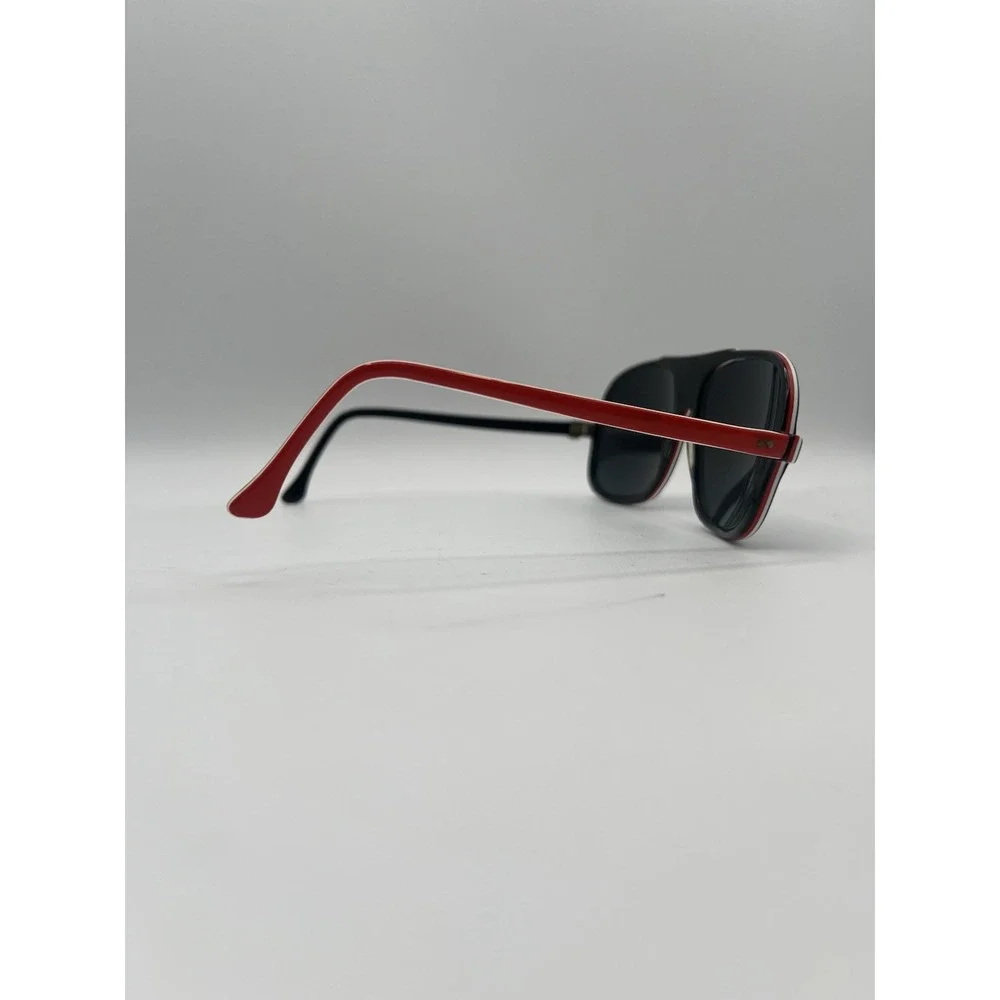 VINTAGE I SKI SUMMIT RED WHITE BLUE MIRRIORED‎ AVIATOR SUNGLASSES 56 10 140